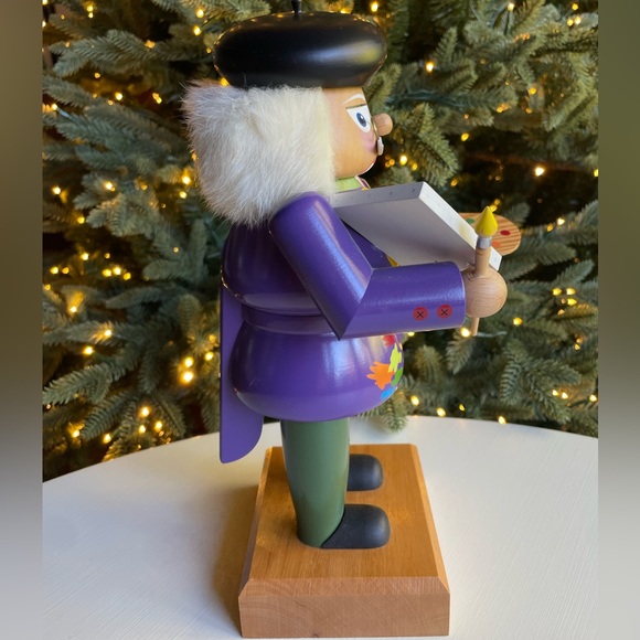 EM Mrck | Signed Rare German Made Collectible Artist Painter Nutcracker - Picture 4 of 11